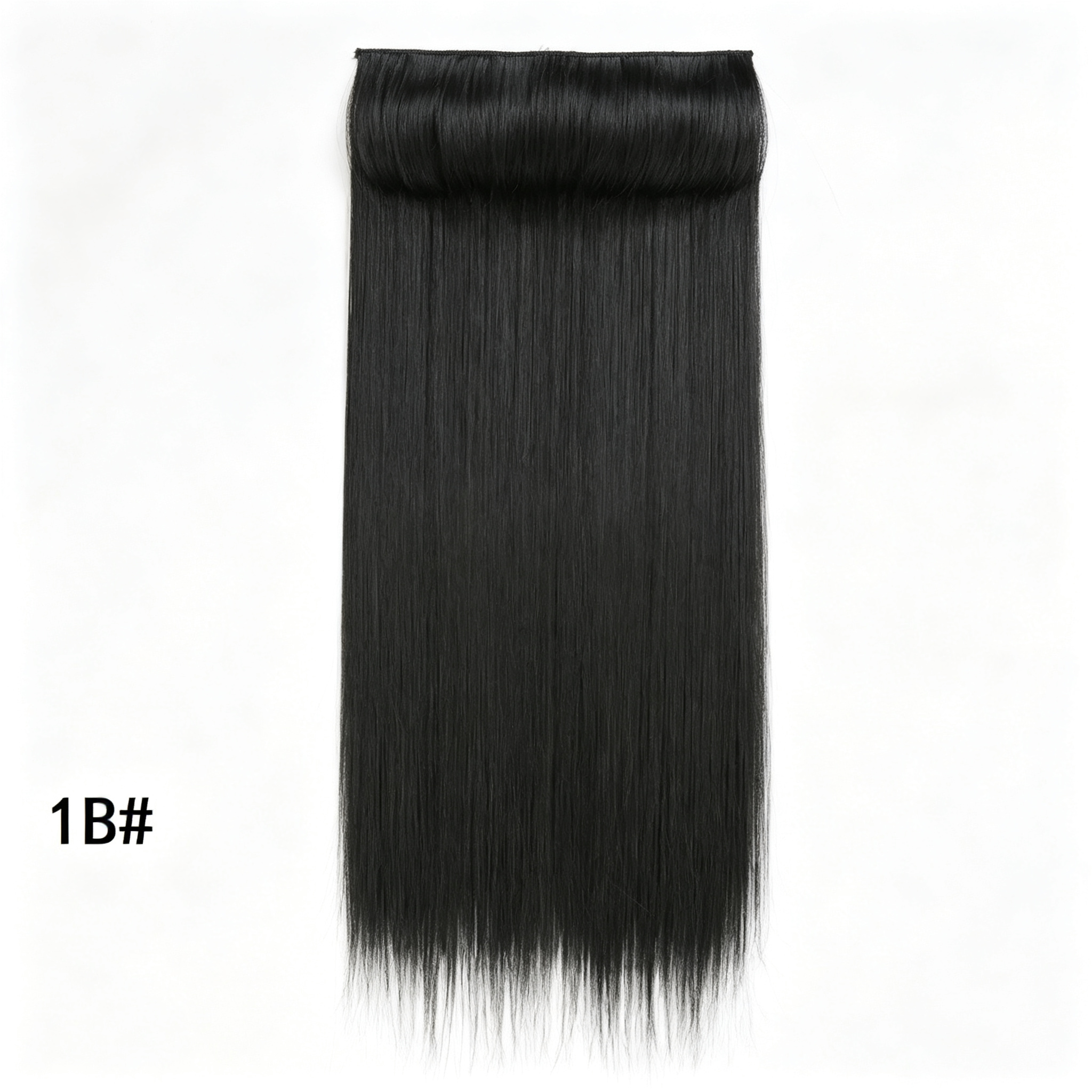 Long Straight Hair Weave Bundle - Medium Brown #30 Synthetic Hair Extension - Silky Smooth for Braiding & Sew-in