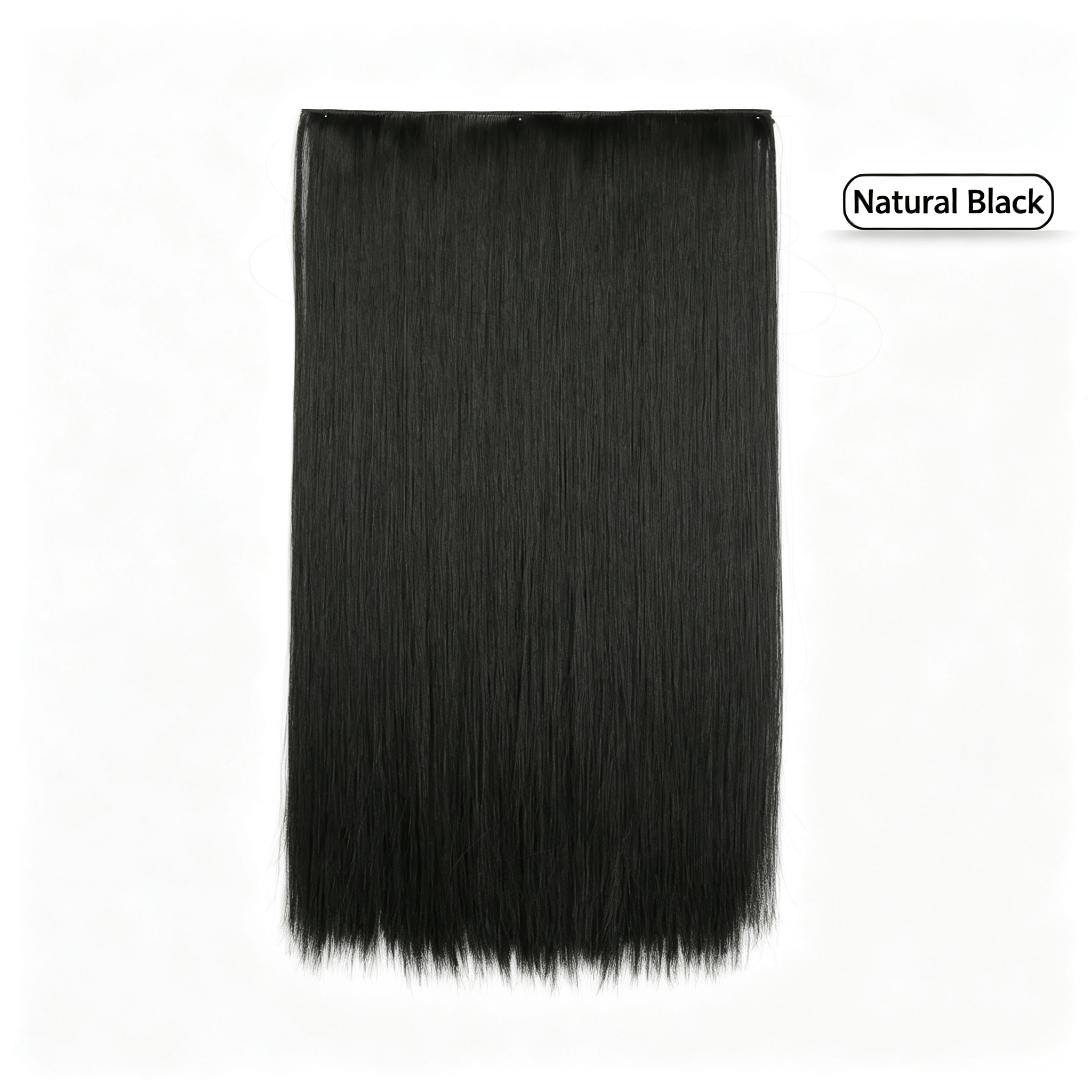 70cm 5-Clip Straight Hair Extension - 140g Thick Full Volume - Tangle Free Matte High Temp Fiber - Multiple Colors