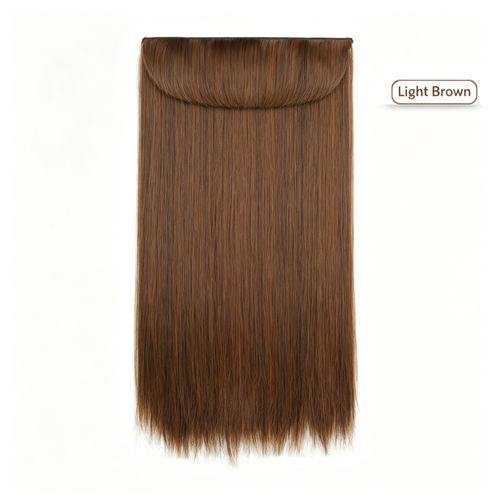 70cm 5-Clip Straight Hair Extension - 140g Thick Full Volume - Tangle Free Matte High Temp Fiber - Multiple Colors