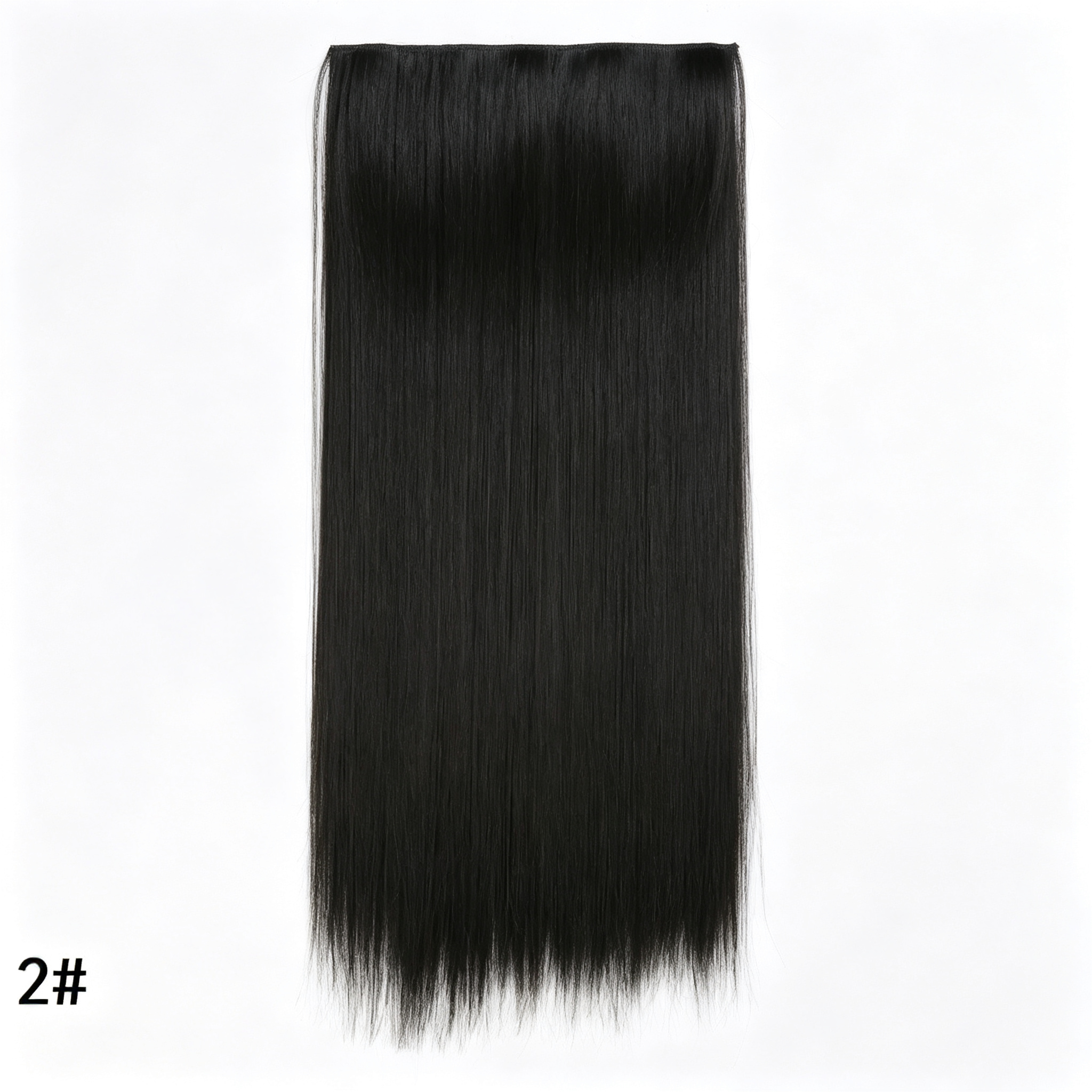 Long Straight Hair Weave Bundle - Medium Brown #30 Synthetic Hair Extension - Silky Smooth for Braiding & Sew-in