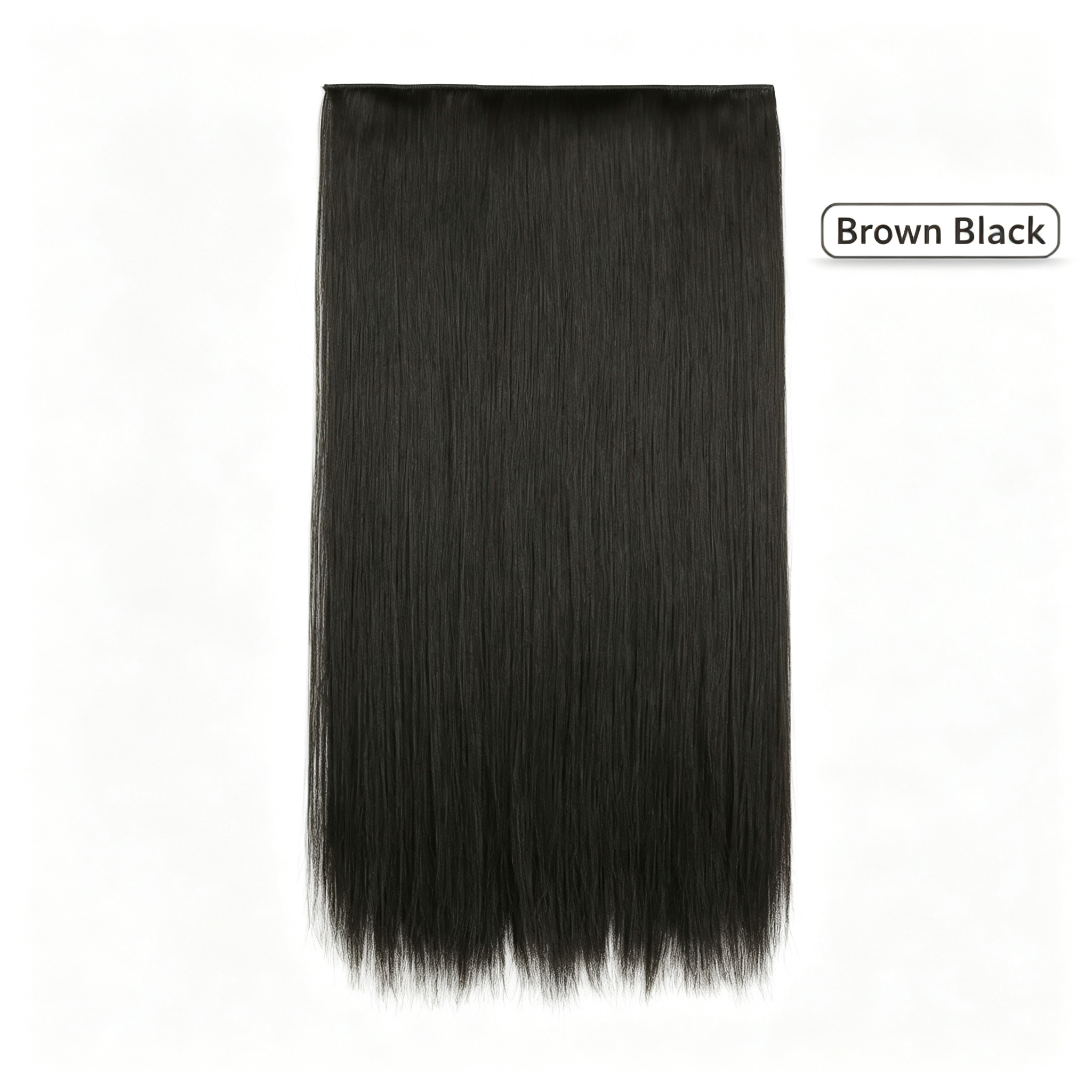 70cm 5-Clip Straight Hair Extension - 140g Thick Full Volume - Tangle Free Matte High Temp Fiber - Multiple Colors