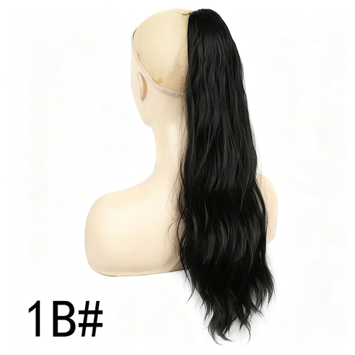 Blonde Wavy Full Wig - Long Water Wave Synthetic Hair Wig - Bleach Blonde Lace Base Cap for Women Party Cosplay