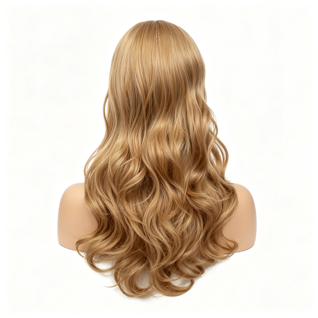 Long Curly Blonde Wig - Big Wave Synthetic Hair - Natural Looking Heat Resistant Fiber for Women