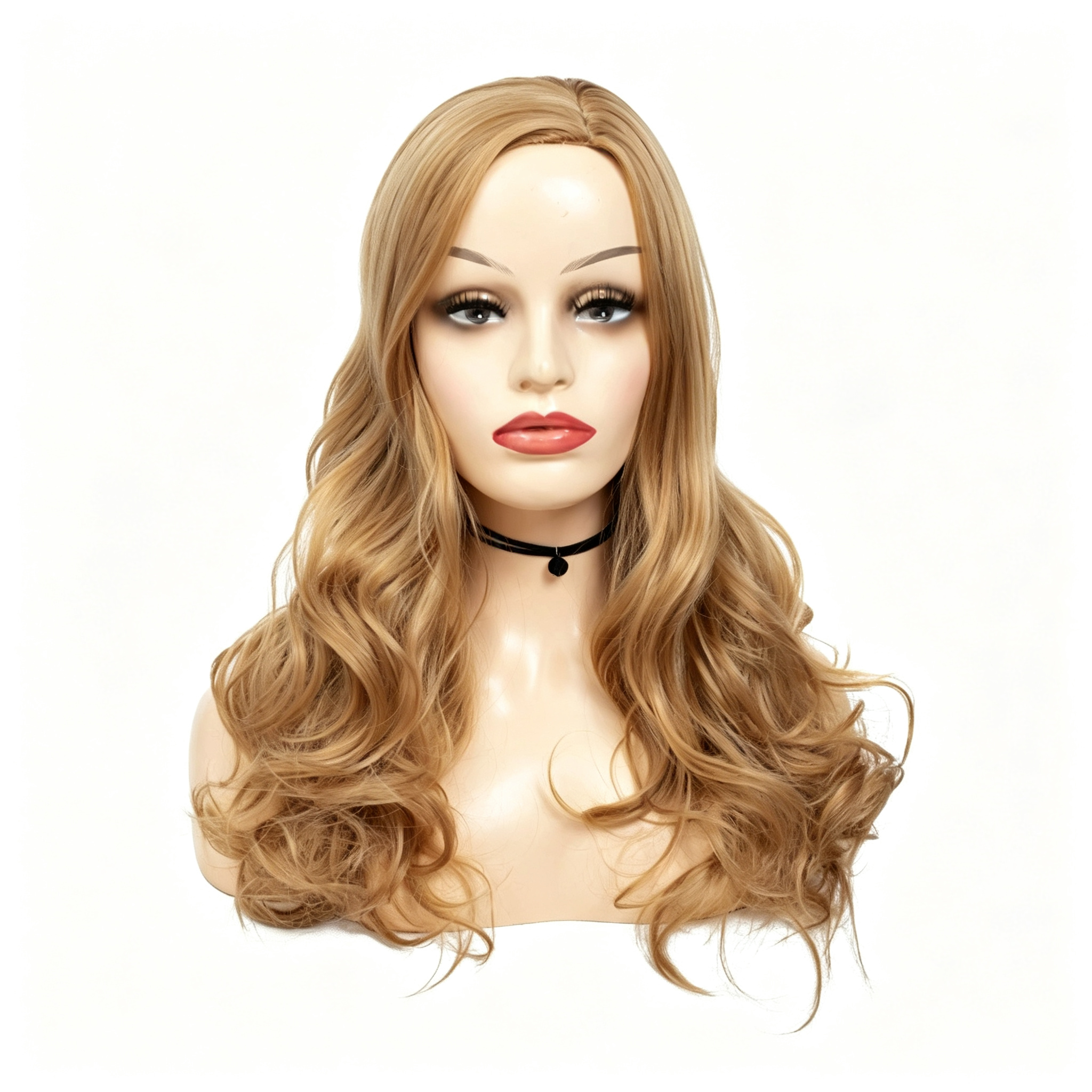 Long Curly Blonde Wig - Big Wave Synthetic Hair - Natural Looking Heat Resistant Fiber for Women