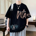 2025 Summer Pure Cotton Short-Sleeved T-Shirt For Boys American Ins Half-Sleeved Loose T-Shirt Large Size Bottoming Shirt Trendy Brand